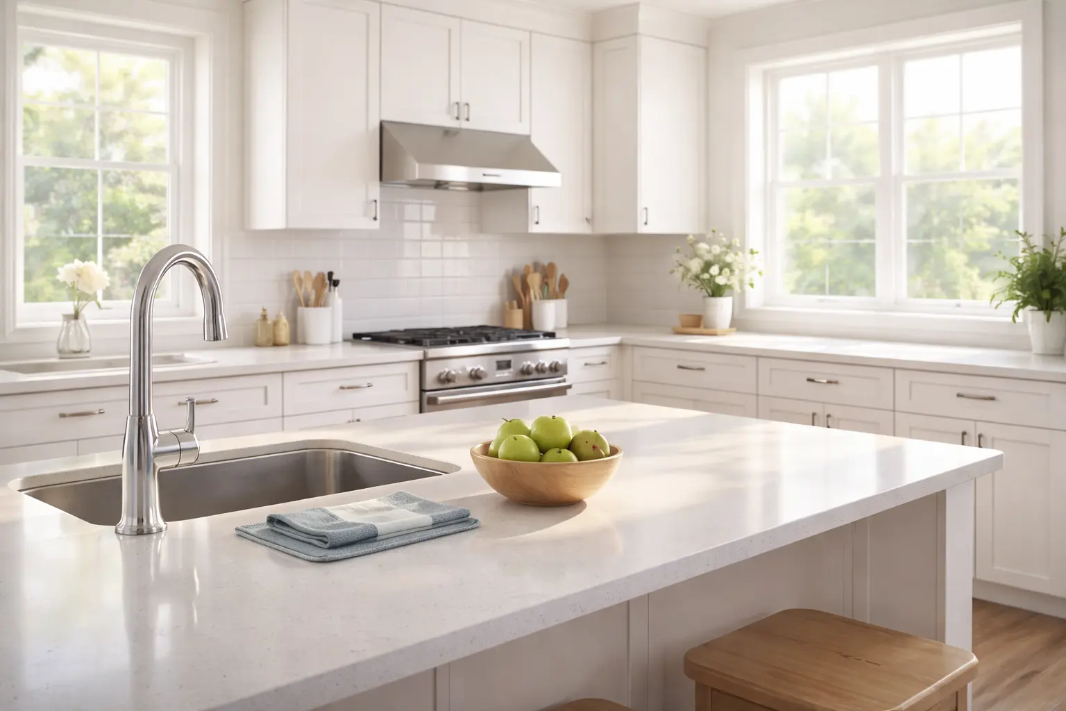 Professional house cleaning service in El Dorado County - clean living room